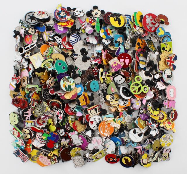 DISNEY TRADING PINS 100 LOT w/ bonus FREE Lanyard, NO DOUBLES up