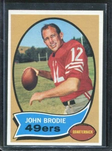 1970 Topps Football # 130 John Brodie (NM) Near Mint - Picture 1 of 2