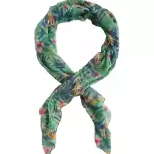 AVON Sciarpa Tropicale Floreale Donna Poliestere Moda Taglia Unica Collo Testa NUOVA - Foto 1 di 1