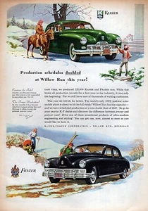 Kaiser Frazer 1948 anuncio impreso en color original - Imagen 1 de 1