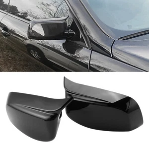 Gloss Black Wing Rearview Mirror Cover Caps L+R For BMW E63 E64 645Ci 650i 650Ci - Picture 1 of 9