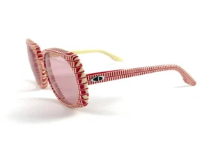 VINTAGE RARE CHRISTIAN DIOR PRE OPTYL OVERSIZED RED PRINTED 1960 MADE IN AUSTRIA - Picture 1 of 16