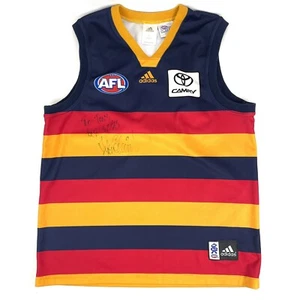 Adidas Adelaide Crows AFL Football Tyson Edwards Signed Guernsey Size XL - Picture 1 of 6