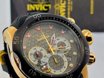 Reloj Cronógrafo INVICTA 23167 Disney Mickey Edición LMT Esfera Negra - Caja Papel Foto 1 de 4