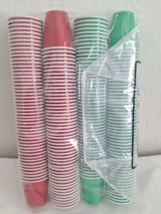 200ct Mini Red & Green 2 Oz Plastic Disposable Party Shooter Cups & Beer Pong - Picture 1 of 4