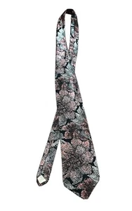 ENRICO CAPUCCI Floral Print Tie 100% Silk Cravat Rome New York Understated Pink - Picture 1 of 4