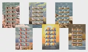alderney 2024 Casquets Lighthouse 300 Years 1724 phares Leuchtturm 6x10v FULL - Picture 1 of 1