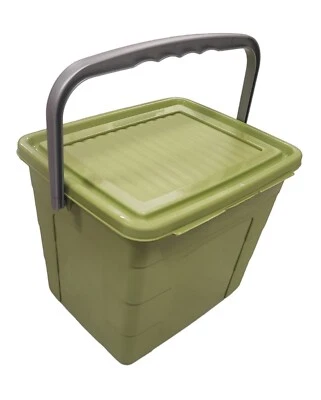 Waschmittelbox 4L Waschpulverbox Waschmitteldose Waschmittelbehälter grün - Bild 1 von 4