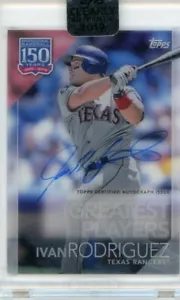 IVAN RODRIGUEZ 2019 TOPPS CLEAR AUTHENTIC AUTOGRAPH CARD - SEALED - RANGERS - Bild 1 von 1