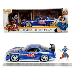Jada Toys Hollywood Rides: Street Fighter Chun-Li & 1993 Mazda RX-7 1/24 Scale - Picture 1 of 10