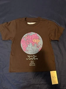 Chris Pyrate Kids World Tour T Shirt, Brown Youth Large T Shirt, New with Tags - Picture 1 of 5