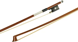MI&VI Brazilwood Violin Bow 1/4 Size Ebony Frog Octag Silver Mount Horse Hair - Picture 1 of 8
