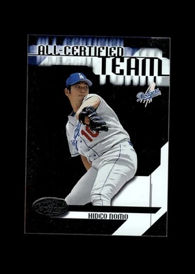 2002 Leaf Сертифицированная Полностью Сертифицированная Команда #AC-12 Хидео Номо Лос-Анджелес Доджерс - Изображение 1 из 2