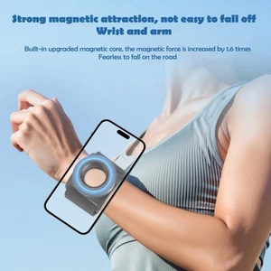 Running Phone Holder Wrist Adjustable Magnetic Wristband for Outdoor Sports 360 - Zdjęcie 1 z 10
