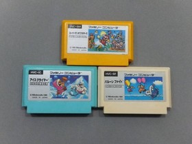 Super Mario Bros. Ice Climber Balloon Fight Famicom FC Cartridge Tested 80's JP