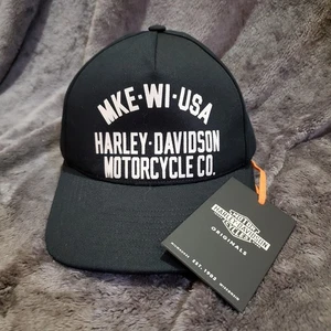 Harley-Davidson Originals Milwaukee WI Men's Adjustable Hat/Cap Made In USA - Picture 1 of 9