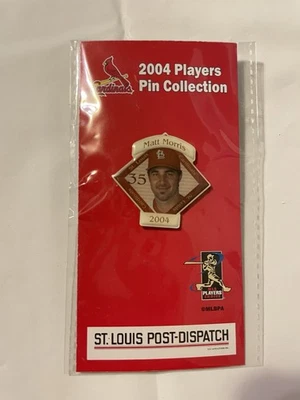 2004 St. Louis Cardinals Player Pin – Matt Morris Post Dispatch NIP - Image 1 of 4