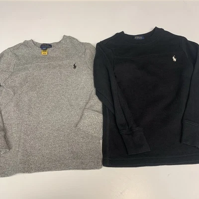 Lote de 2 Camisas Polo Ralph Lauren Niño 4/4T Manga Larga Preppy Clásico Logo Crew Foto 1 de 4