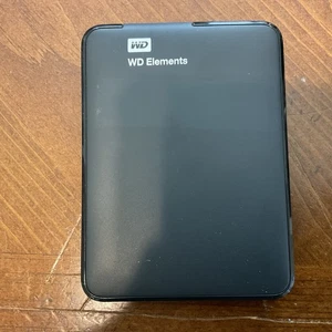 Western Digital 1TB Elements WD Portable External Hard Drive WDBUZG0010BBK  - Afbeelding 1 van 19