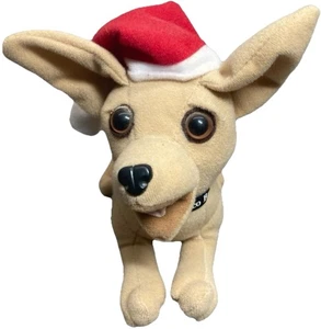 Vintage Taco Bell Chihuahua Weihnachtsmannmütze Plüsch Promo Premium 7”x5”x4” VERSIEGELTER APPLAUS - Bild 1 von 10