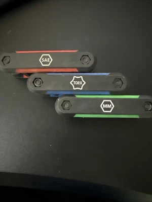 Husky Folding Hex Key Set (9-Piece SAE, 8-Piece MM, 8-Piece Torx) - Image 1 of 3