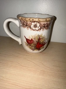 Taza Cracker Barrel Woodland Collection Cardinals Susan Wingnet - Imagen 1 de 5