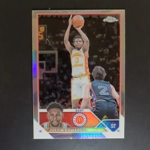 Justin Edwards 2023 Topps Chrome McDonald's All American #5 Refractor Parallel - Picture 1 of 6