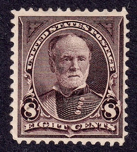 US Scott 272, 1895 Sherman, 8c violet brown, NH MINT - Picture 1 of 1