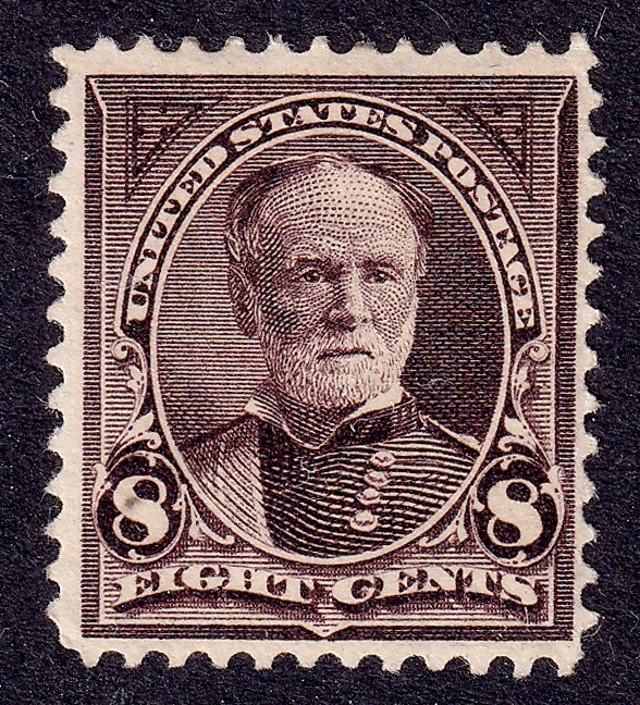 US Scott 272, 1895 Sherman, 8c violet brown, NH MINT - Image 1 of 1
