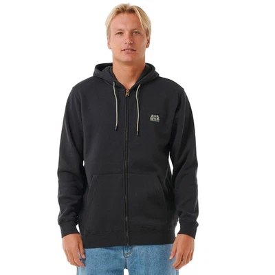 Rip Curl Horizon Zip Thru Hoodie - Washed Black - Bild 1 von 3