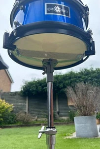 Gear4Music 10''x 05'' Snare Drum with Stand - Blue - Picture 1 of 11
