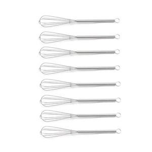 Mini Whisks 7 inch 8Pcs 316 Stainless Whisk, Hand Egg Mixer for Flour Cake Eg... - Picture 1 of 5