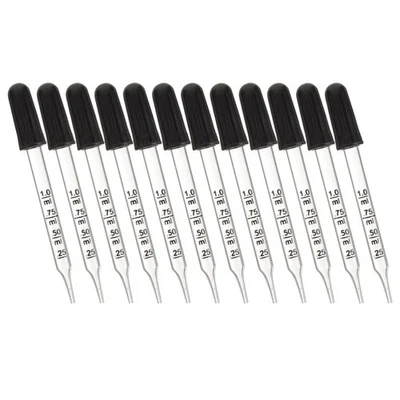  20 Pcs Liquid Dropper Pipettes Graduated Glass Calibrated Droppers - Image 1 of 4