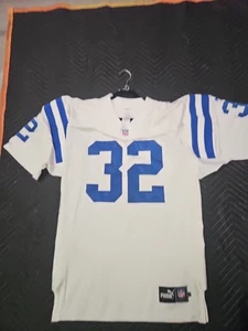 Puma James 32 Football Jersey NFL White Jersey Size L [Auto Front And Back] - Picture 1 of 4