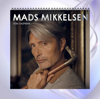 Mads Mikkelsen 2026 Wall Calendar, Actor Fan Poster, Movie Star Room Decor - Image 1 of 4