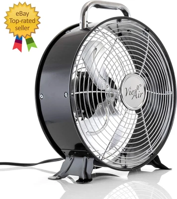 High Velocity Powerful and Quiet Dual Speed Sleek Design Durable Metal Drum Fan - Image 1 of 4
