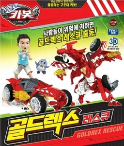 Hello Carbot Gold Rex Rescue Goldrex Dragon Transforming Robot Car Figure - Picture 1 of 5