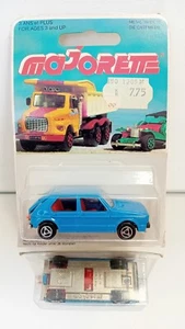 Majorette Nº 210 VW Volkswagen Golf Azul En Blister Raro - Imagen 1 de 6