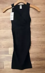 MOM COZY Sleeveless Seamless Maternity Nursing Dress Stretchy Black Medium - Picture 1 of 3