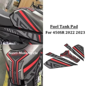 Red Side Fuel Tank Pads Knee Tank Decals Kits For CFMOTO 450SR 450 SR 2022 2023 - Picture 1 of 7