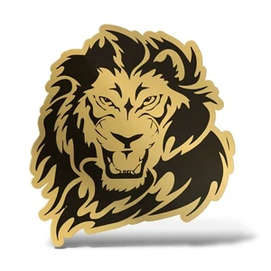 Sticker LEONE Adesivo Auto Moto Camper 4x4 Fuoristrada Cofano Casco Laptop Casa - Imagen 1 de 14
