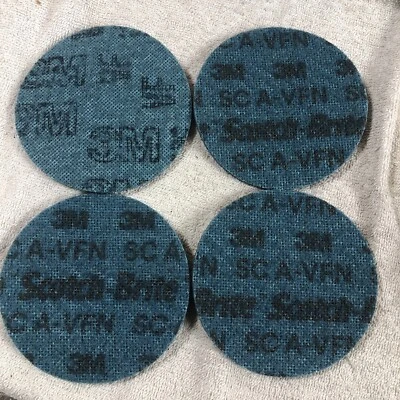 Lot of 4 - 3M Scotch-Brite 4" Surface Conditioning Disc 405-048011-04278 (4207) - Image 1 of 3
