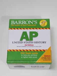 Barron’s AP United States History, 3rd Edition - Flash Cards - Test Prep - Picture 1 of 3