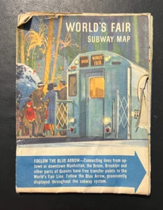 Mapa del metro de la Feria Mundial de Nueva York 1964-65 Feria Mundial Tren Autoridad de Tránsito de Nueva York - Imagen 1 de 2