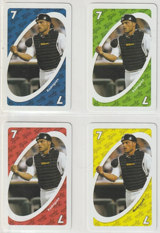 Ivan Rodriguez 2006/07 Uno American League Stars - 4-Card Lot - Detroit Tigers - Image 1 of 1