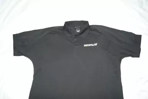 CAT Caterpillar Poloshirt Herren Large Schwarz Atmungsaktiv Aramark Flex Fit - Bild 1 von 7