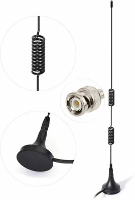 BNC Male Antenna Aerial For Uniden Bearcat Whistler Radio Shack Police Scanner - Image 1 of 4