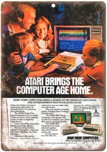 Atari 400 Home Computers Ad Vintage Reproduction Metal Sign D78 - Picture 1 of 2