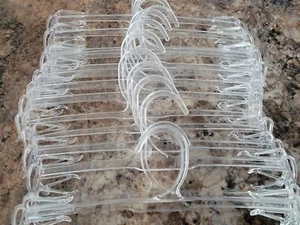 Lot 200 Lingerie Clear Plastic Hanger - Picture 1 of 7