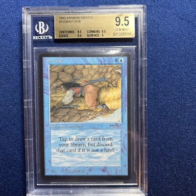 MTG Arabian Nights Sinbad BGS 9.5 Gem Mint! 1993 - Image 1 of 2